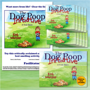 Dog Poop Initiative site license and facilitator guide and 10 books