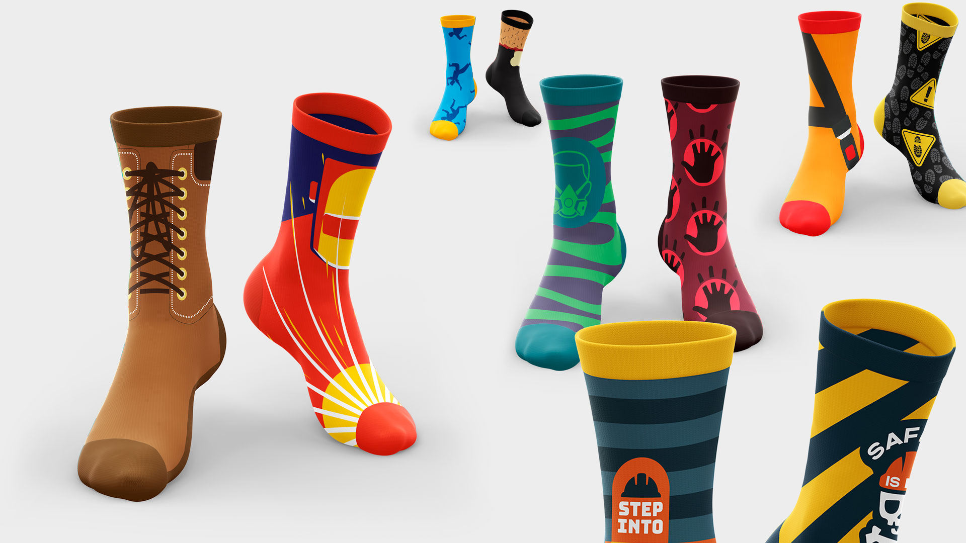 walkie talkie socks for safety industry